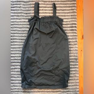 Everlane graphite cotton dress, convertible strapless